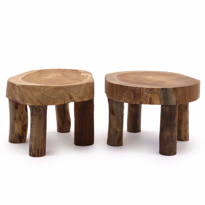 Medium Teak Pad Display - Set of 2