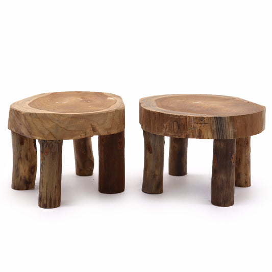 Medium Teak Pad Display - Set of 2