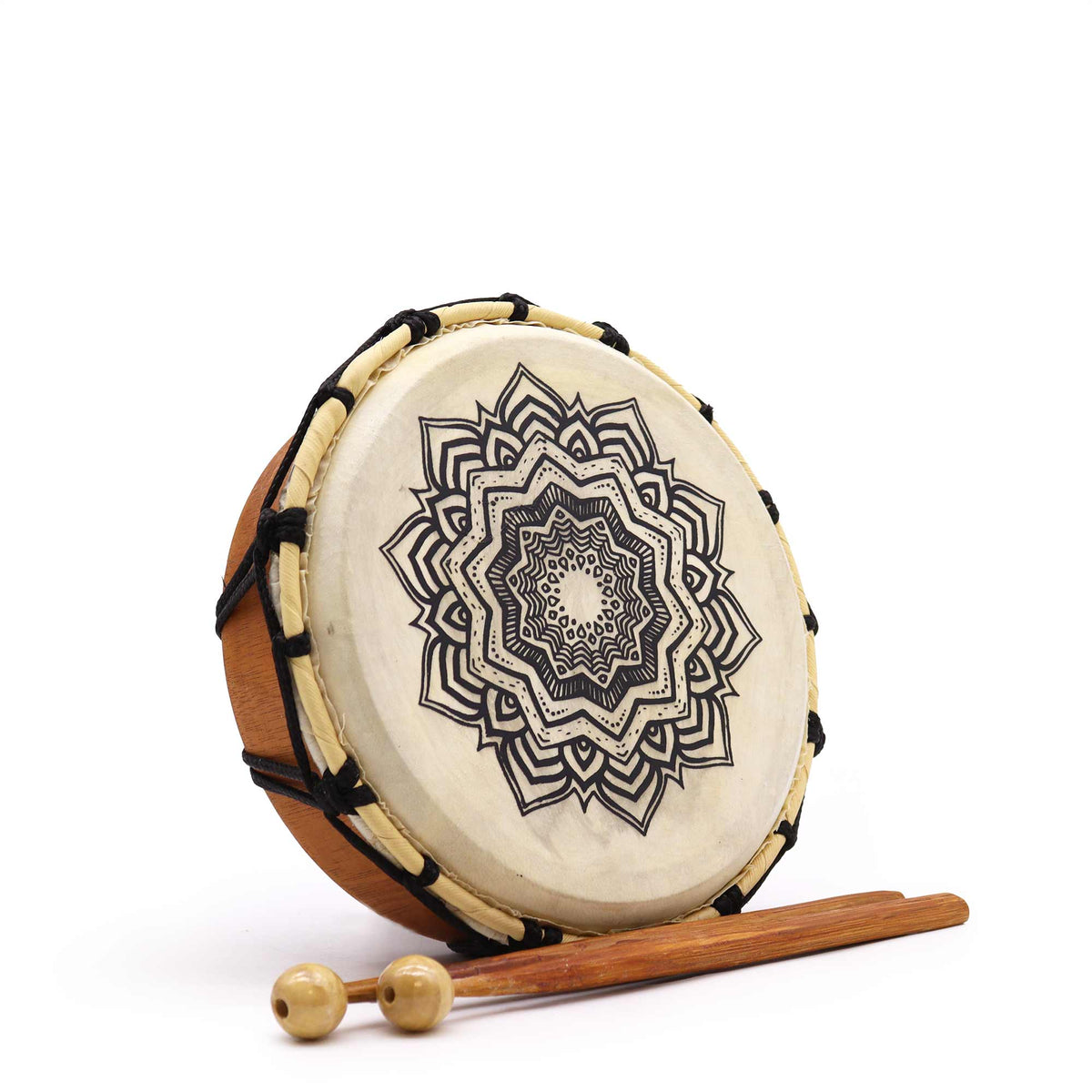 Mandala Shamanic Drum with Sticks