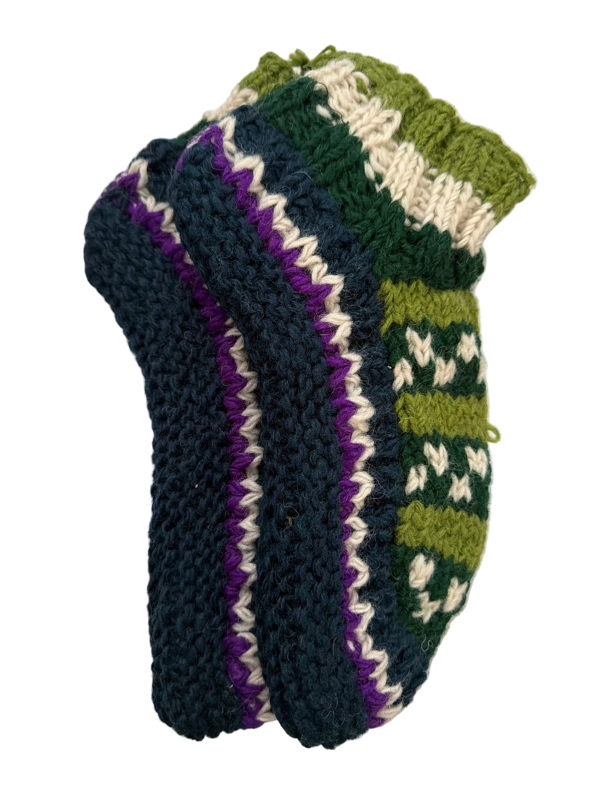 Unisex Fleeced Hand Knitted Ankle Socks Fits Up Yo UK Size 7