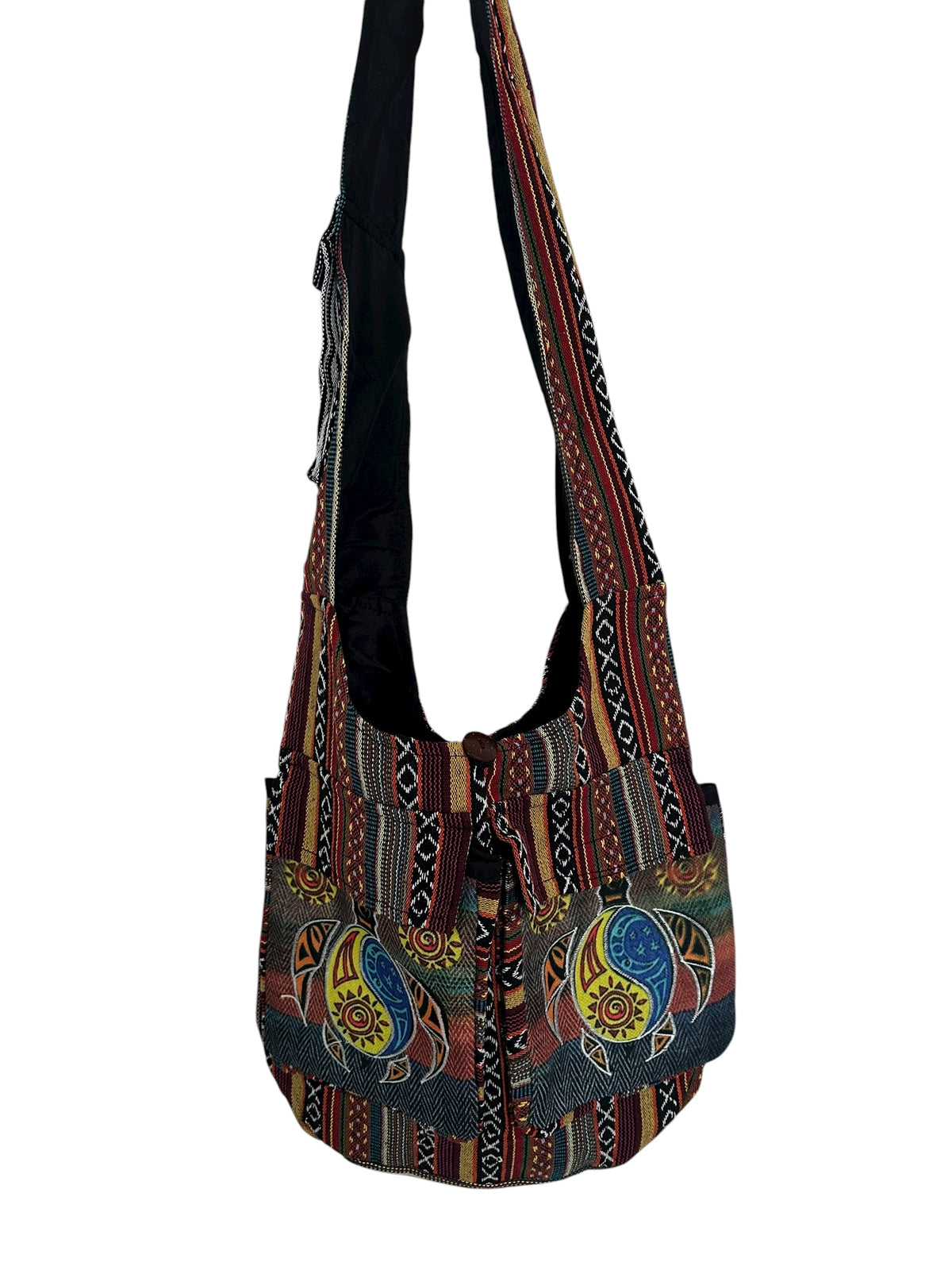 Handmade Cotton Boho Sling Bag –