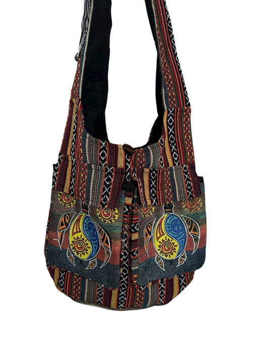 Handmade Cotton Boho Sling Bag –