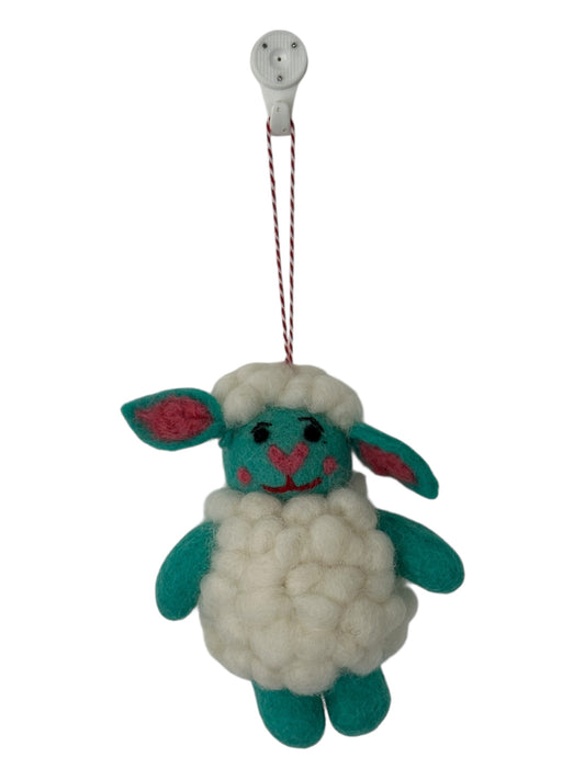 Daisy the Sheep – Felt Wool Ornament