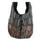 Handmade Cotton Boho Sling Bag – Elephant Print with Dual Front Pockets