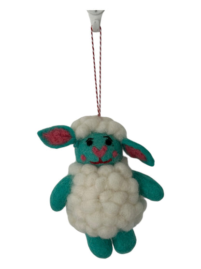 Daisy the Sheep – Felt Wool Ornament
