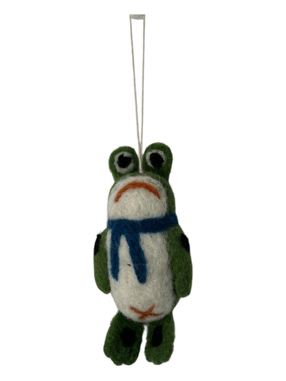 Freddy the Frog – Felt Ornament