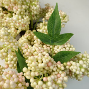 Artificial Hanging White Berry Wreath (55cm)