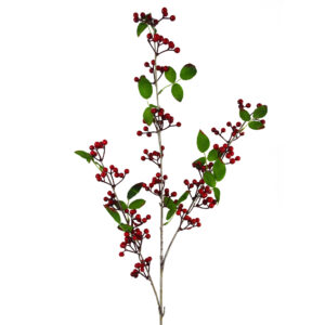 80cm Artificial Red Christmas Berry Spray (6 pieces)