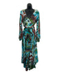 Boho Tie-Dye 2-Piece Set - Wrap Top & Flowy Skirt with Pockets