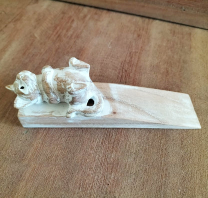 Hand Carved Doorstop