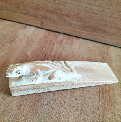 Hand Carved Doorstop
