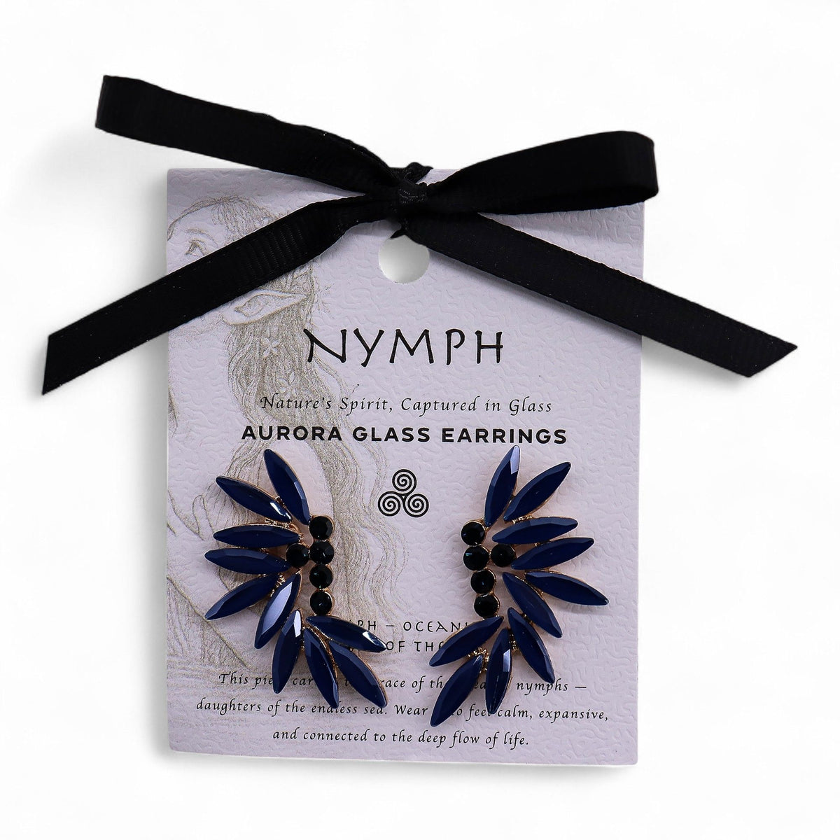 Royal Blue - Vintage Glass - Faries - Earrings