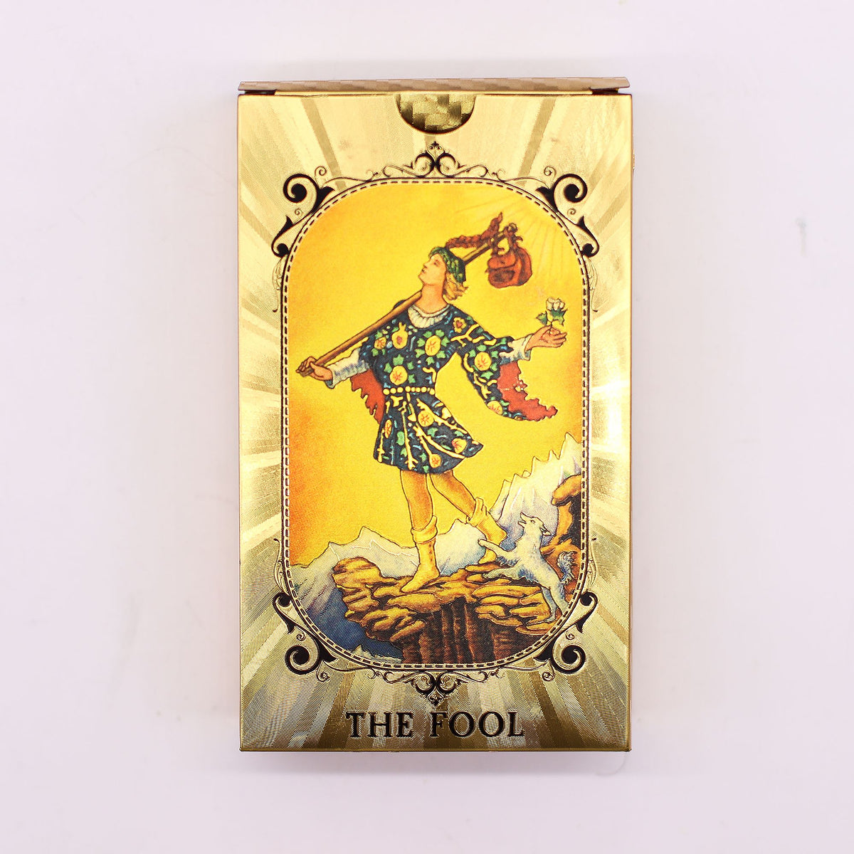 Blue & Gold Foil Tarot Card Set with booklet