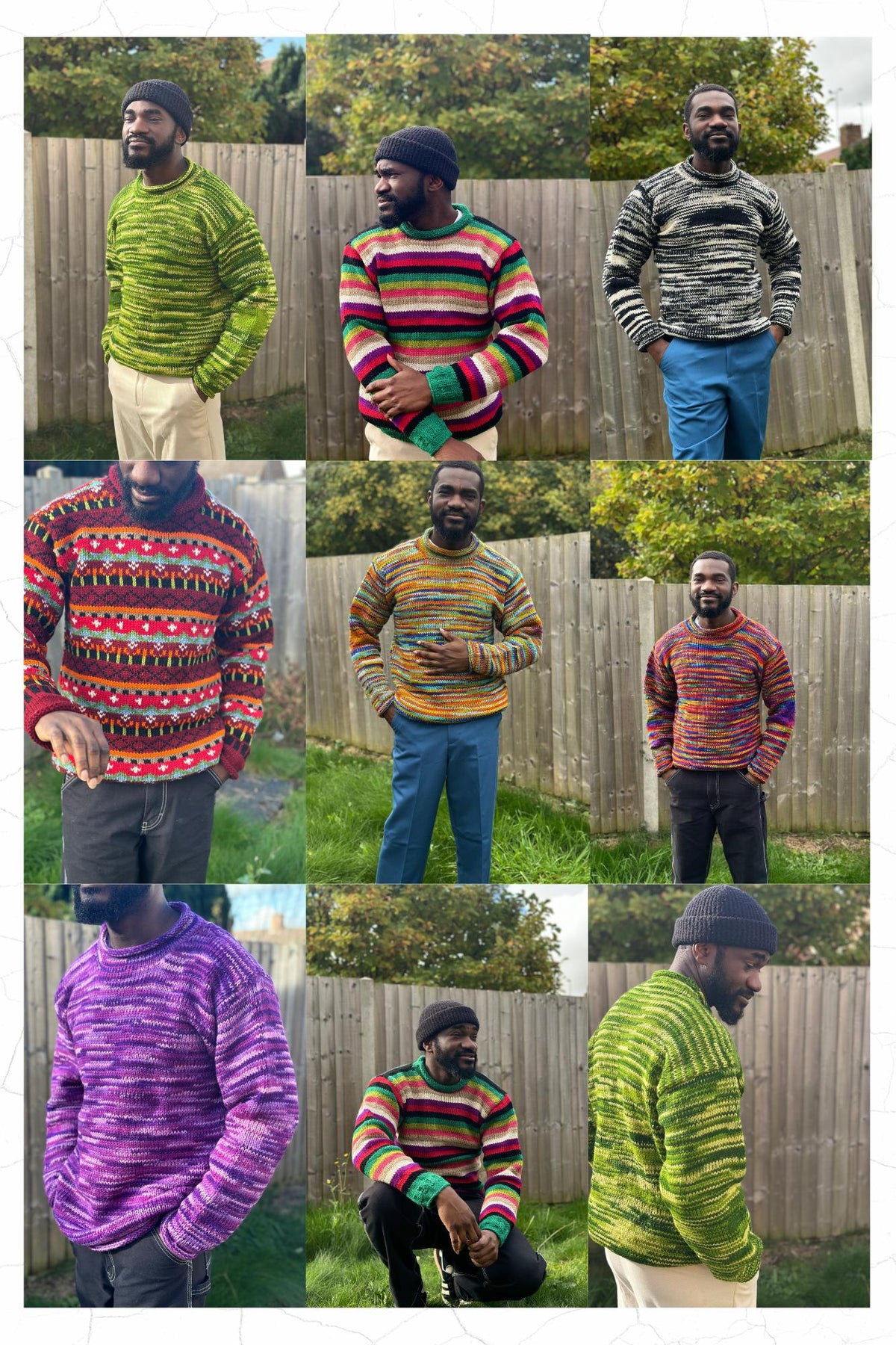 Handmade Organic Wool Knit Sweater - Unisex Winter Pullover