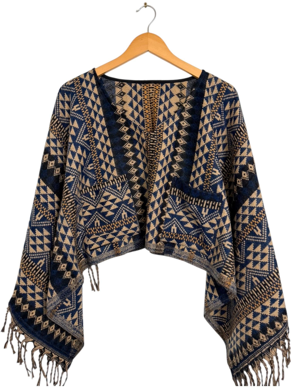 Boho Geometric Blouse | Vegan Cashmilon | Relaxed Fit | Long Sleeve Women Blouse | Hippie Style Top
