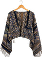 Boho Geometric Blouse | Vegan Cashmilon | Relaxed Fit | Long Sleeve Women Blouse | Hippie Style Top
