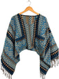 Boho Geometric Blouse | Vegan Cashmilon | Relaxed Fit | Long Sleeve Women Blouse | Hippie Style Top