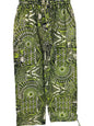 Geometric Cotton Cargo Pants | Handmade Nepal Boho Trousers