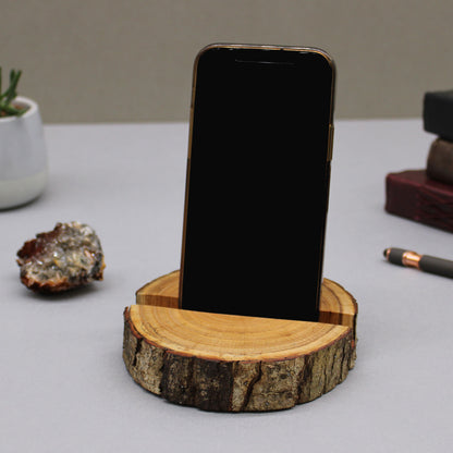 Log Phone Holder