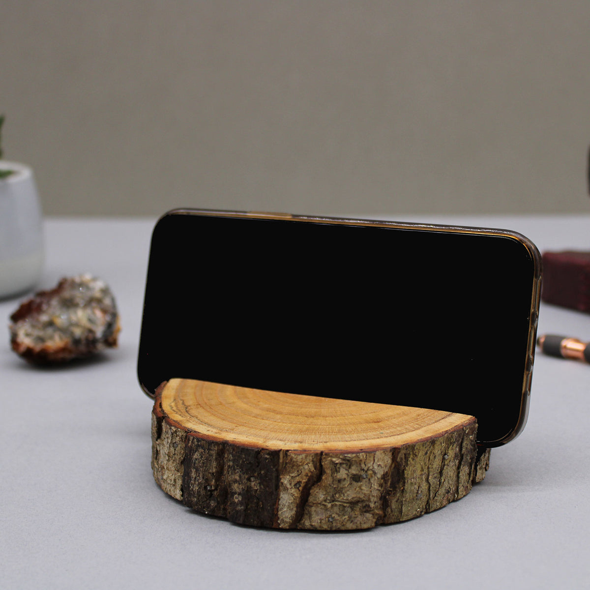 Log Phone Holder