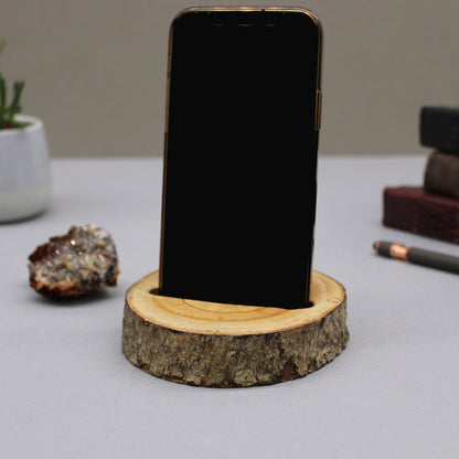 Log Phone Holder