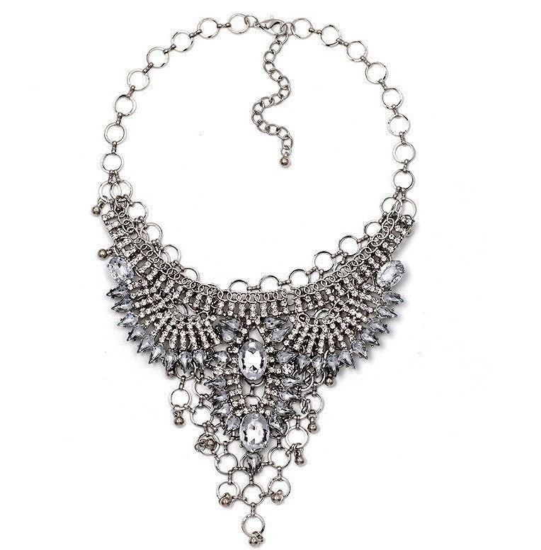 Rhinestone Statement Necklace (Bohemian Style)