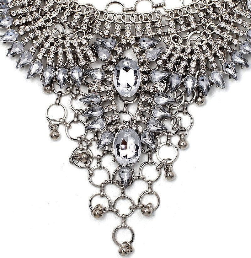 Rhinestone Statement Necklace (Bohemian Style)