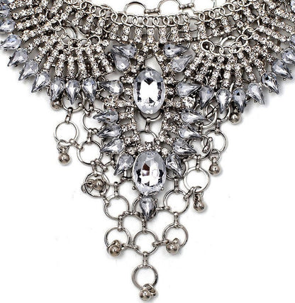 Rhinestone Statement Necklace (Bohemian Style)