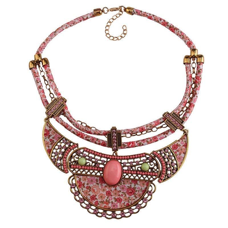 Ethnic Statement Necklace (Nepalese Tibetan Moroccan)