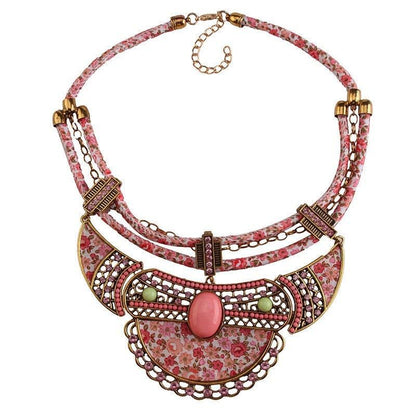Ethnic Statement Necklace (Nepalese Tibetan Moroccan)