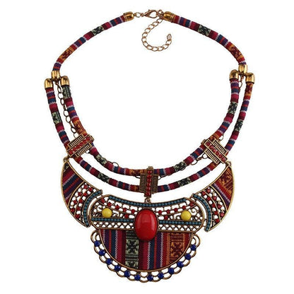 Ethnic Statement Necklace (Nepalese Tibetan Moroccan)