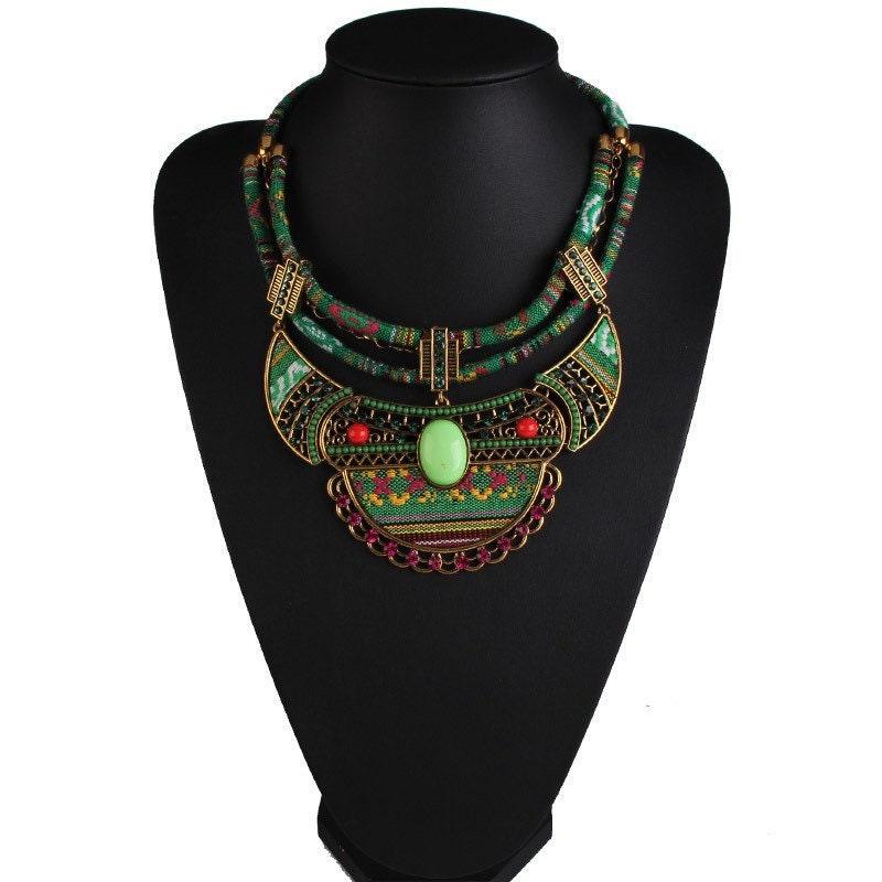 Ethnic Statement Necklace (Nepalese Tibetan Moroccan)