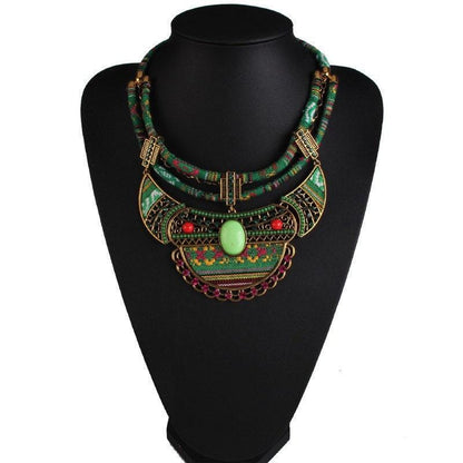 Ethnic Statement Necklace (Nepalese Tibetan Moroccan)