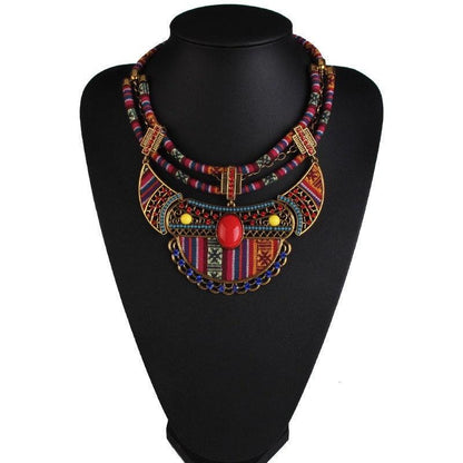 Ethnic Statement Necklace (Nepalese Tibetan Moroccan)