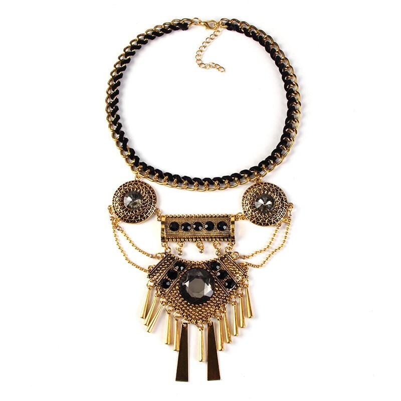 Bohemian Statement Necklace (Gold & Silver)