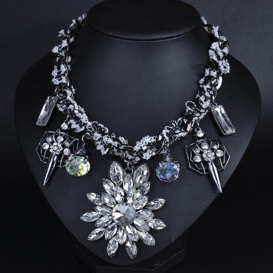 Rhinestone Statement Necklace (Fine Jewellery)