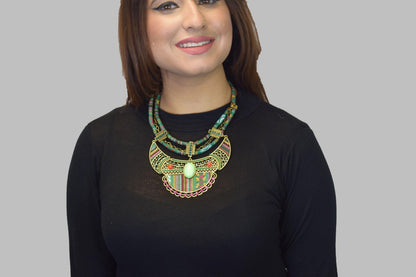 Ethnic Statement Necklace (Nepalese Tibetan Moroccan)