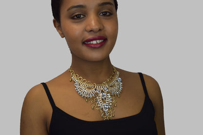 Rhinestone Statement Necklace (Bohemian Style)