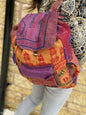 Recycled Rice Jute Backpack (Multicoloured)